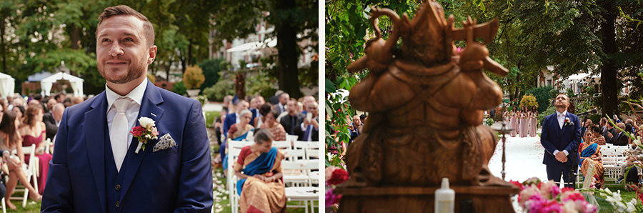 polsko - hinduski ślub w ogrodzie Endorfiny