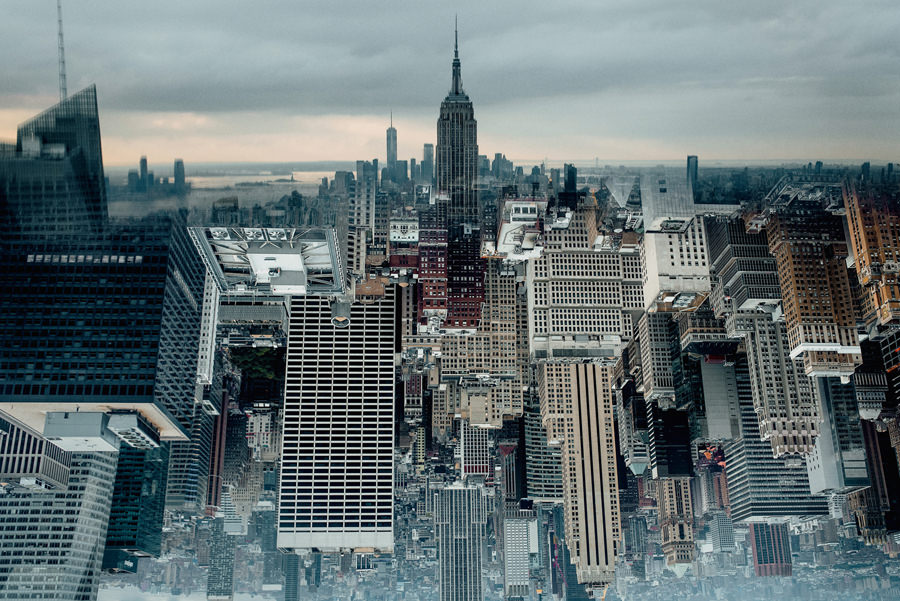 NYC street photographer - ESB Empire State Building view - Manhattan panorama